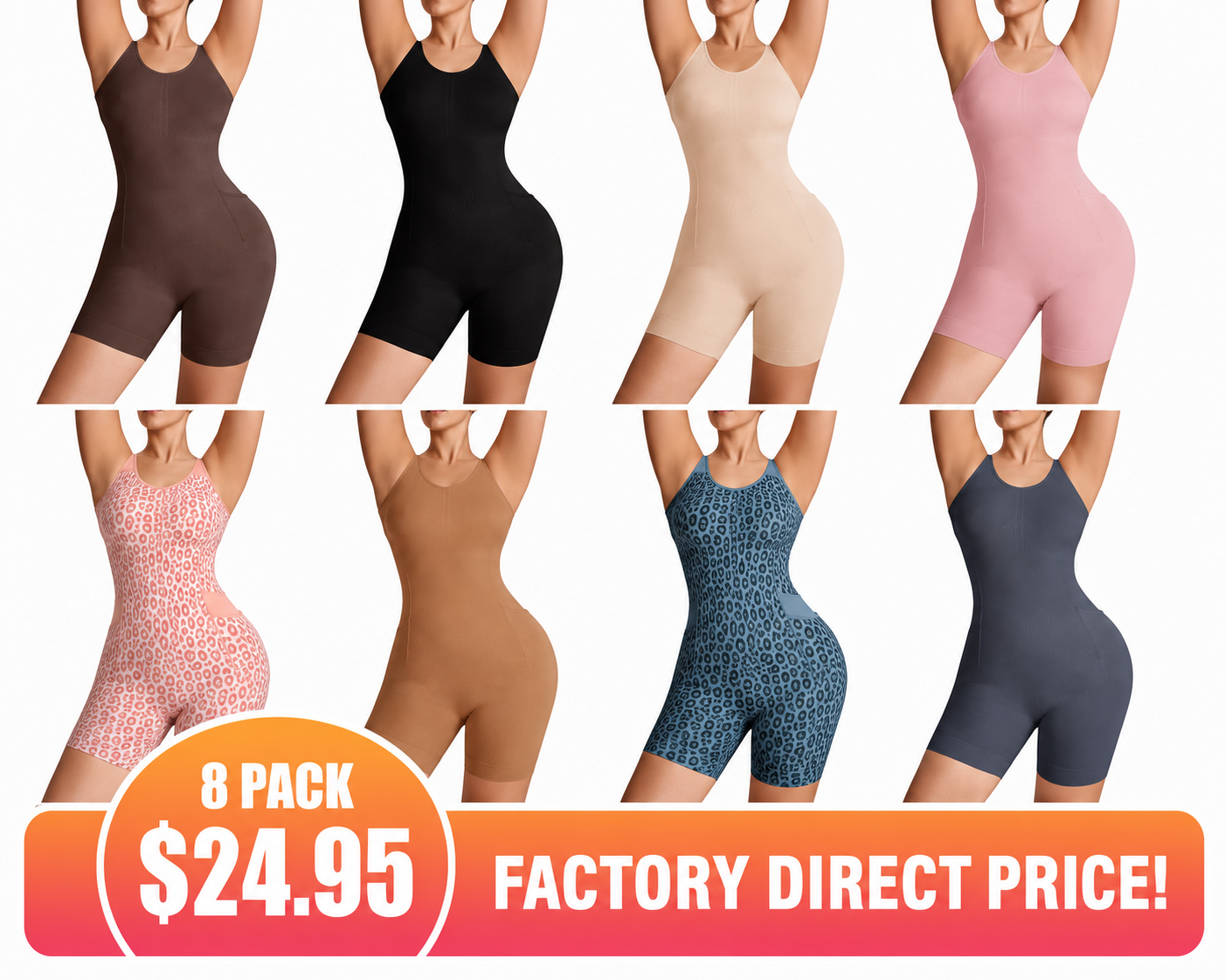 ⏰ TODAY ONLY -Women’s Easyslide Shapewear Bodysuit – Tummy Control & Butt Lift