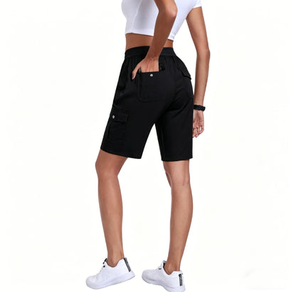 🔥90%off only today🔥[Available in 16 colors]Women's lightweight quick drying outdoor shorts with multifunctional pockets and elastic waistband, suitable for hiking and camping