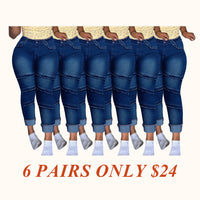 6 Pairs Blue