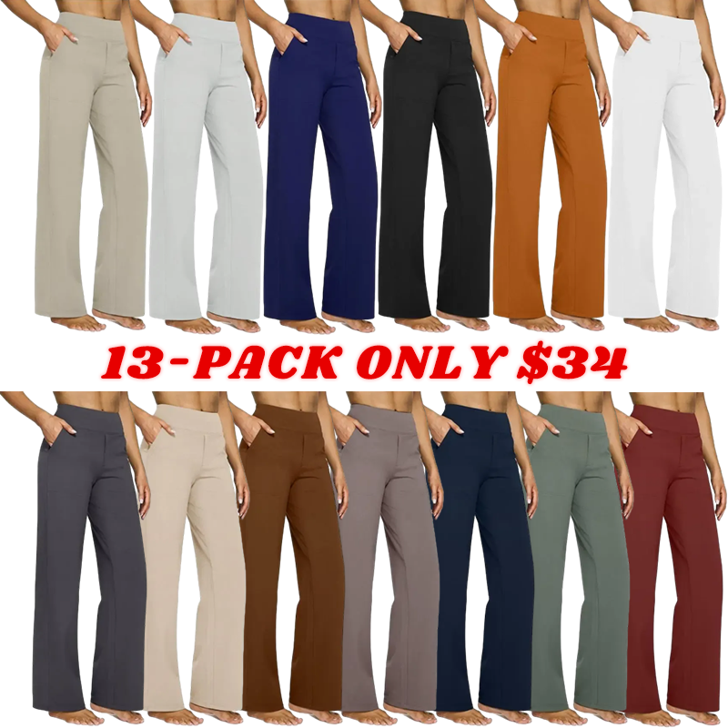 ✨ Women’s High-Waisted Wide-Leg Pants with Pockets | Flattering Fit & All-Day Comfort