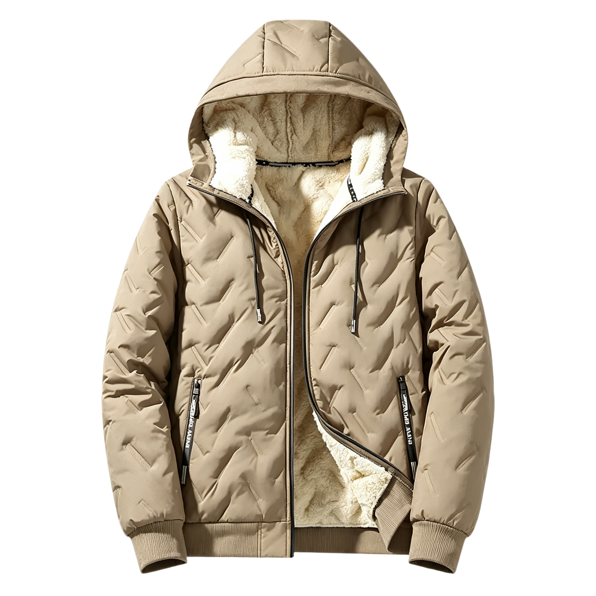 Unisex Fleece‐Lined Hooded Winter Jacket