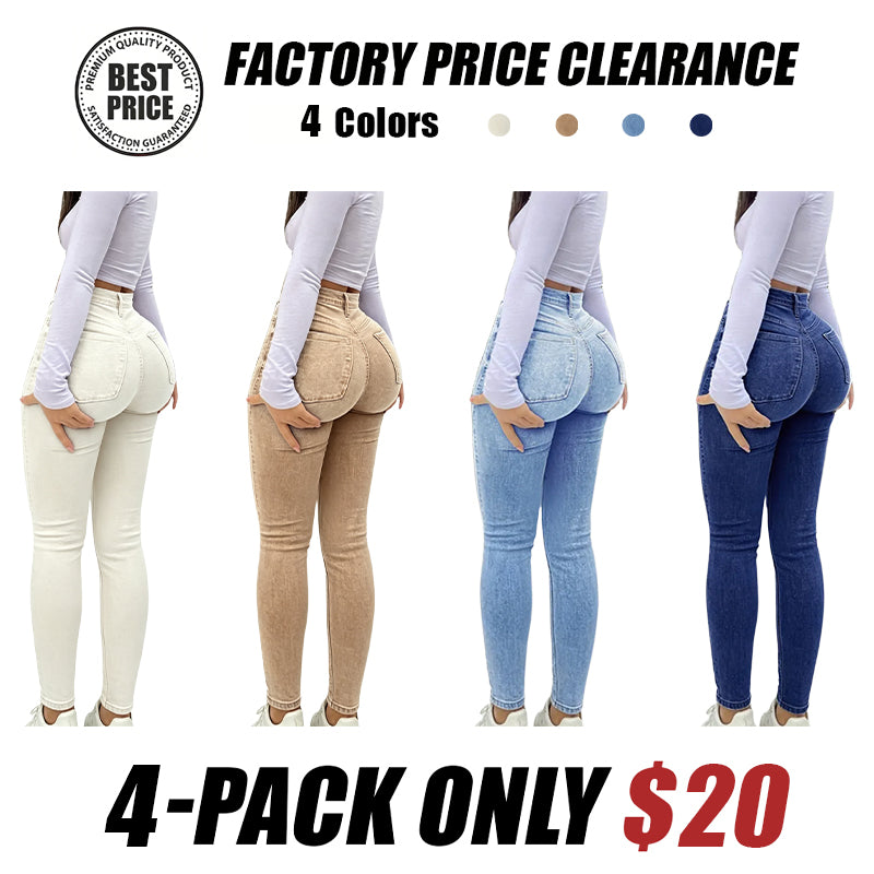 Women's Slim-Fit High Waist Long Pants