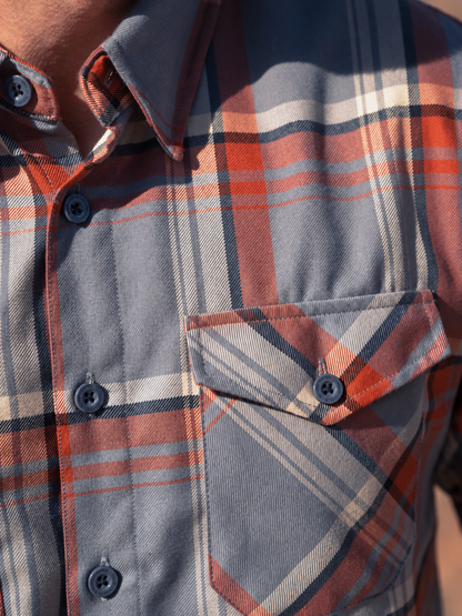 🔥 BESTSELLER | 8PCS $25.95 |Men's Plaid Flannel Biker Shirt