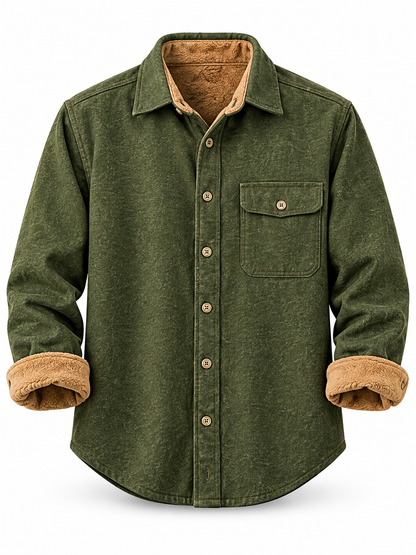 Mens Flannel Long Sleeve Button Down 100% Cotton Shirt