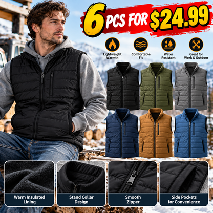 🔥 BESTSELLER | 6PCS $24.99 |Men's Lightweight Insulated Vest
