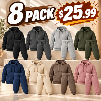 Waffle-Knit Performance Hoodie Jogger Set