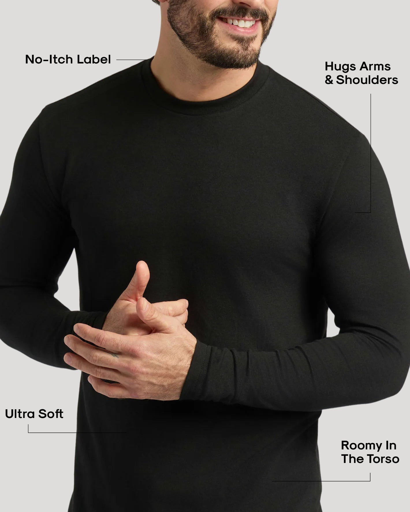 Classic Long Sleeve Crew Neck 10-Pack