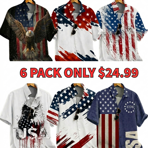 Men's July 4th US 250th Anniversary American Flag 1776 Shirt