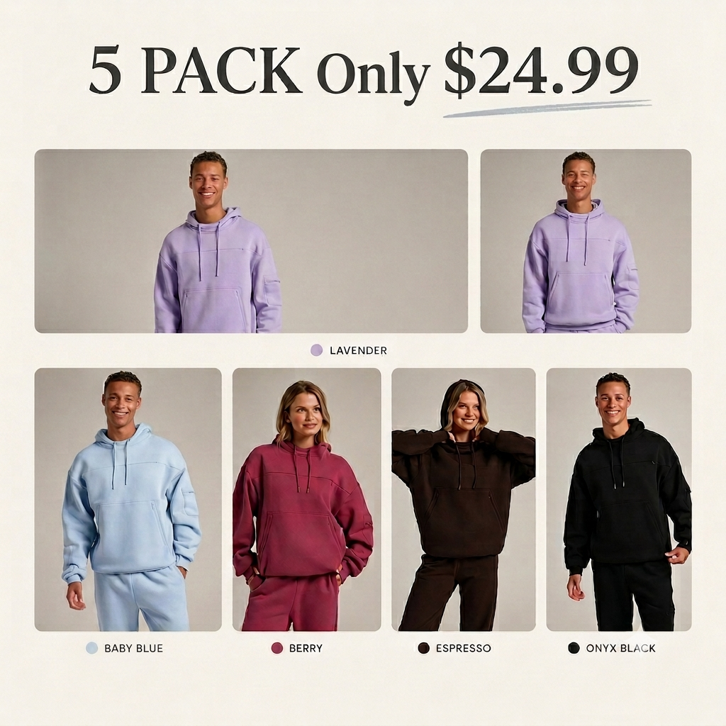 Snak Hoodie | Heavyweight Fleece Hoodie With 8 Snack Pockets