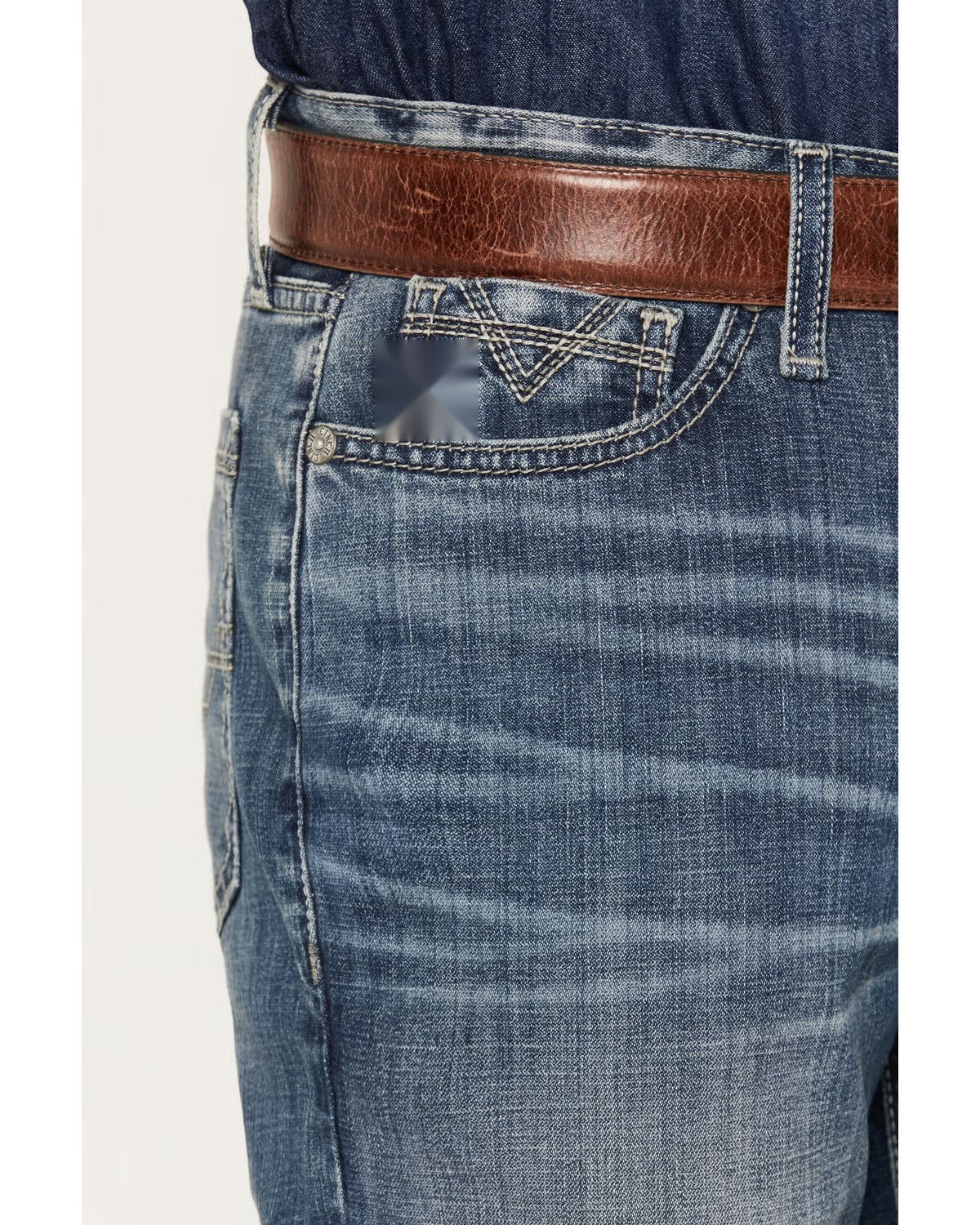 🔥 BESTSELLER | 6PCS $24.99 | Men's Ian Medium Wash Slim Bootcut Stretch Denim Jeans