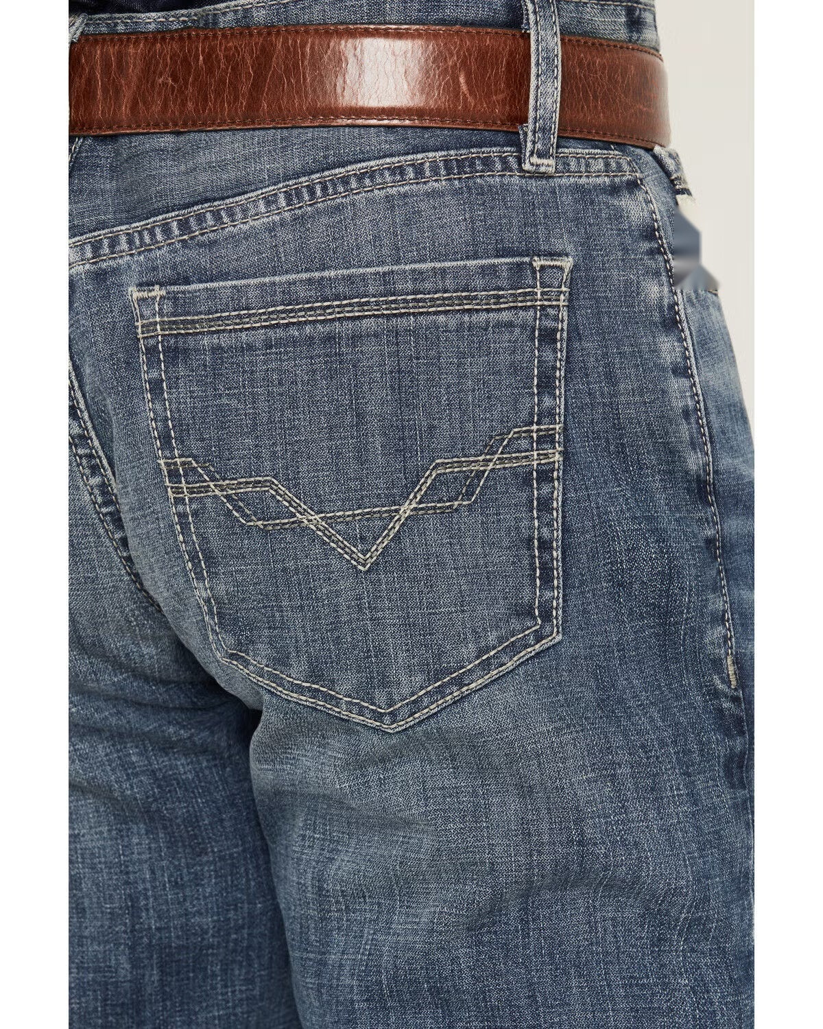 🔥 BESTSELLER | 6PCS $24.99 | Men's Ian Medium Wash Slim Bootcut Stretch Denim Jeans
