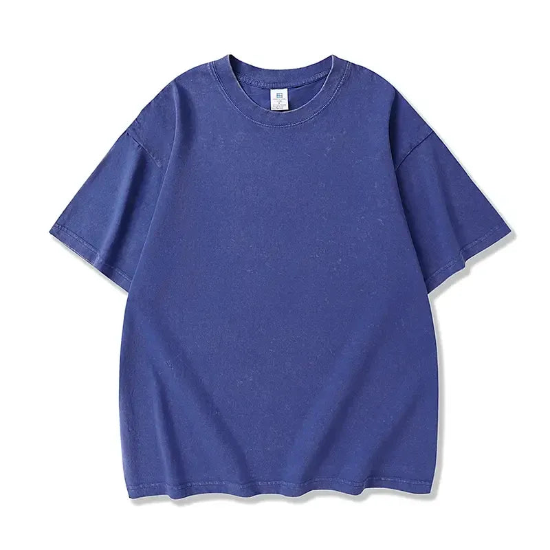Men‘s Oversized Heavyweight T-Shirt – Acid Wash Vintage Style---Buy 4 Get Extra 40% Off & Free Shipping