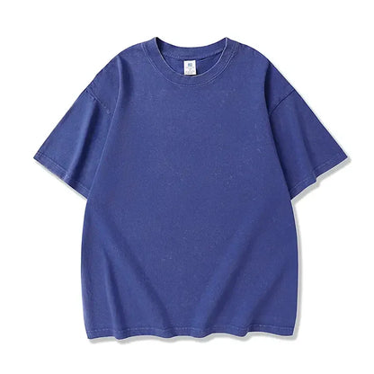 Men‘s Oversized Heavyweight T-Shirt – Acid Wash Vintage Style---Buy 4 Get Extra 40% Off & Free Shipping