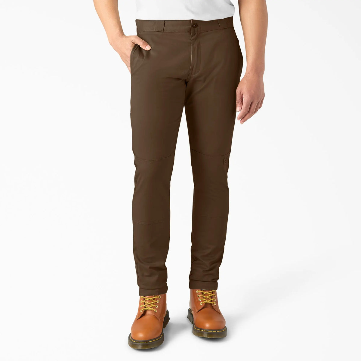 Skinny Fit Double Knee Work Pants