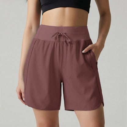 ⏰Hot Sale Women's Active Athletic Long Running High Wasistband Shorts
