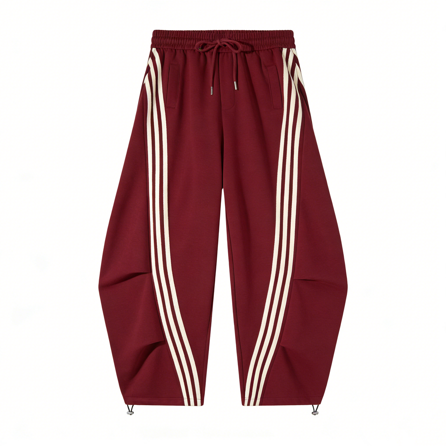 Flooo Loose Wide Leg Striped Track Pants