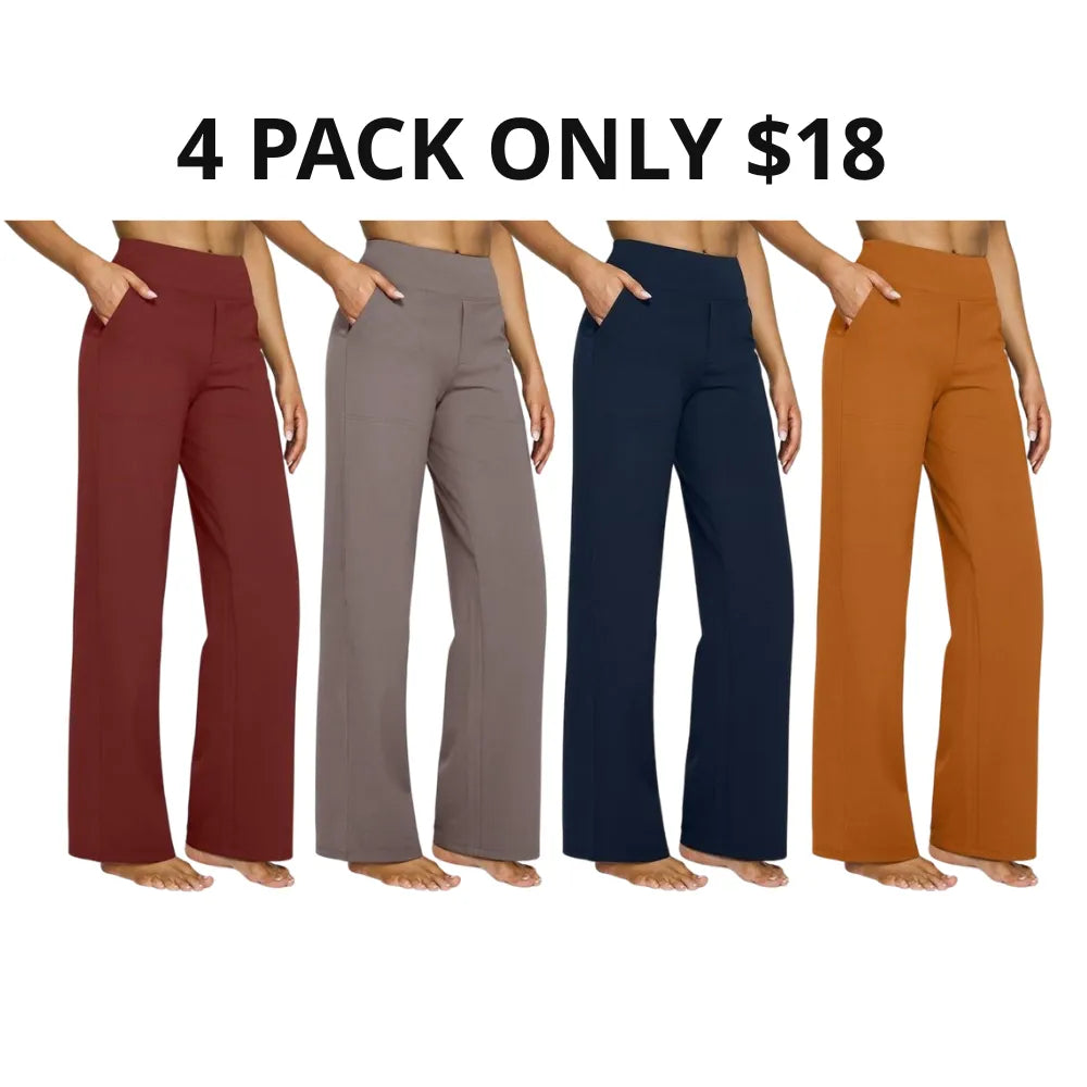 ✨ Women’s High-Waisted Wide-Leg Pants with Pockets | Flattering Fit & All-Day Comfort