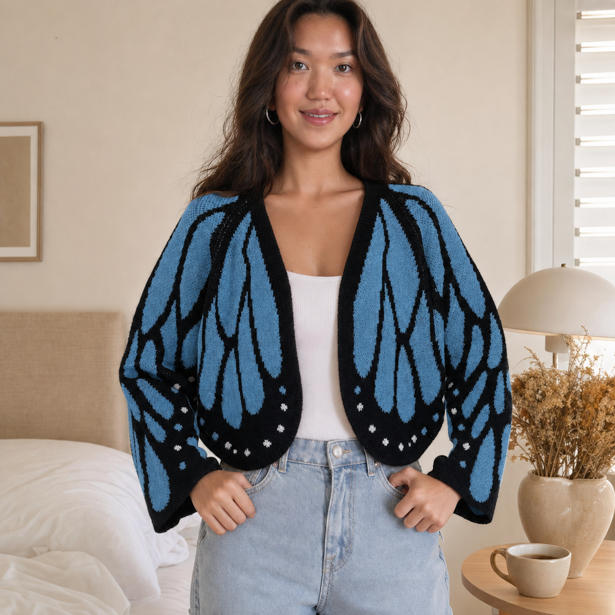 Limited-Time Offer💖 Butterfly Wing Knit Cardigan