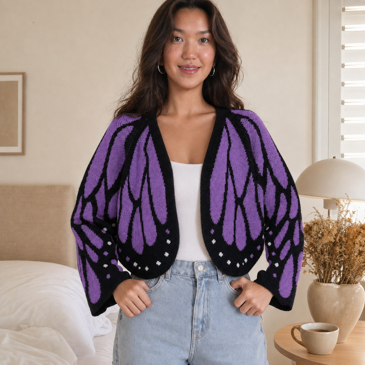 Limited-Time Offer💖 Butterfly Wing Knit Cardigan