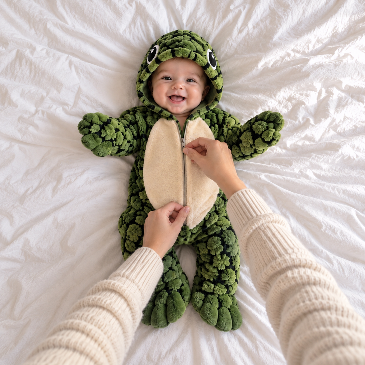Little Turtle – Plush Baby Onesie