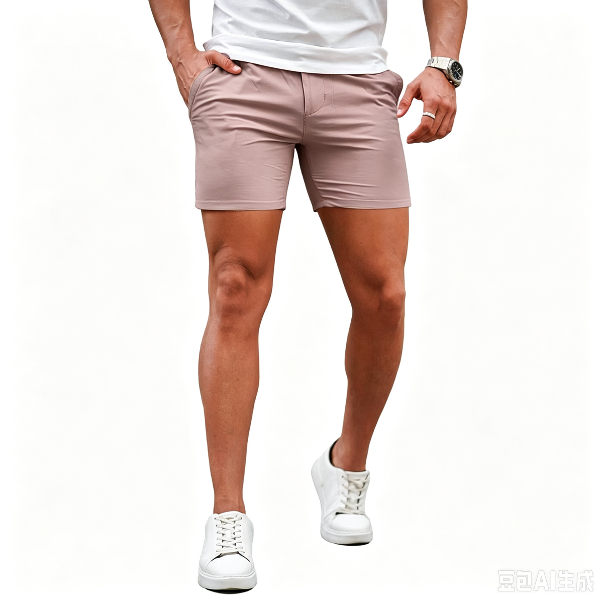 🔥 BESTSELLER | 10PCS $25.37 |Men's 5 Inch Casual Stretch Slim Fit Chino Shorts