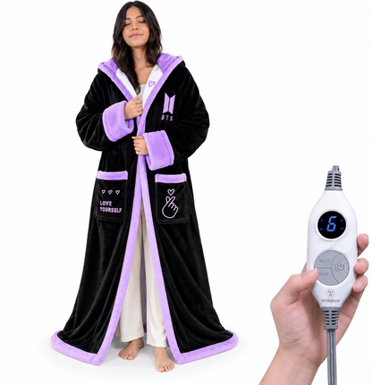 🔥 BESTSELLER | 6PCS $24.99 |🔥Wearable Heated Blanket with Foot Pocket Sherpa🔥Overheat Protection & Auto Shut-Off