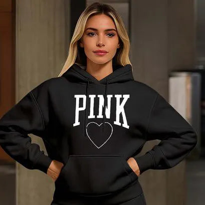 Women's Printed Hoodie & Drawstring Sweatpants