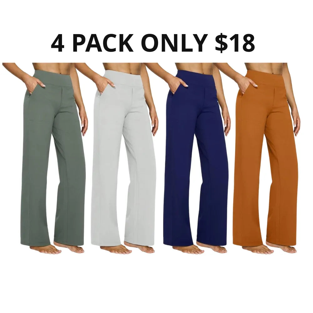 ✨ Women’s High-Waisted Wide-Leg Pants with Pockets | Flattering Fit & All-Day Comfort