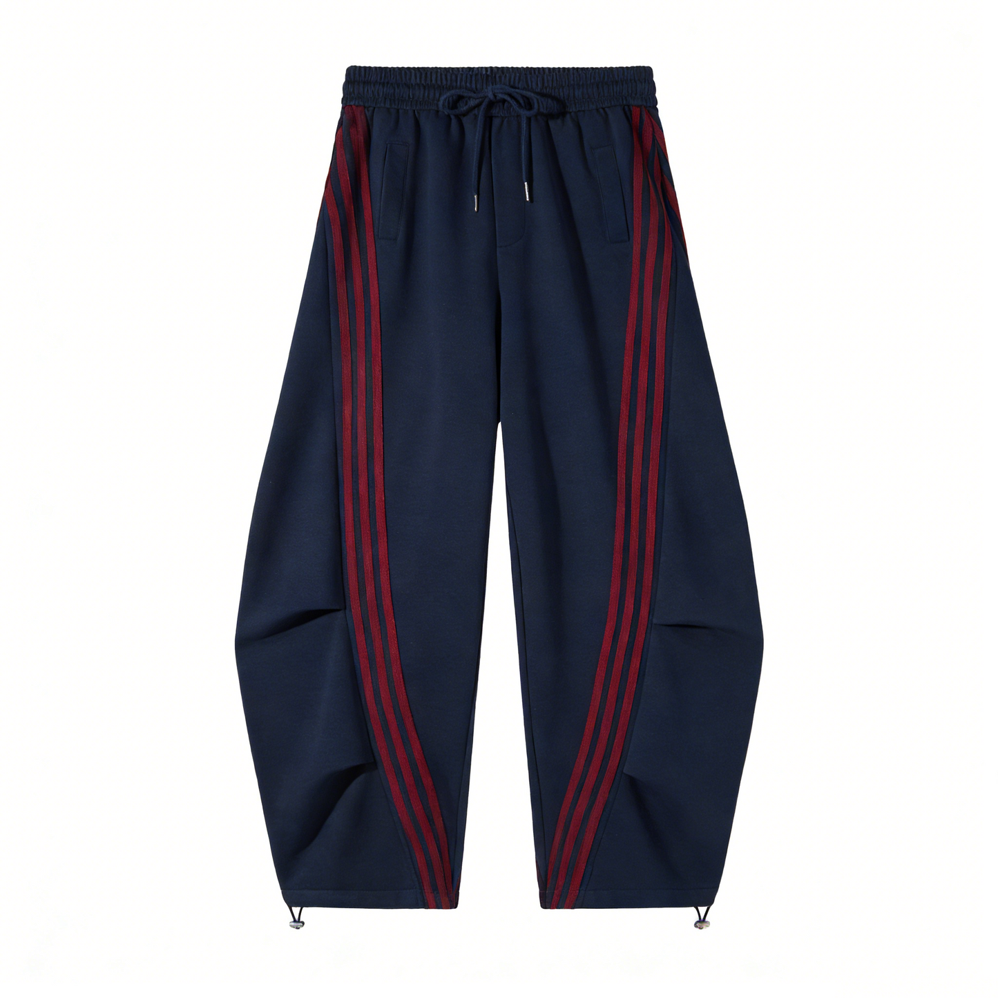 Flooo Loose Wide Leg Striped Track Pants