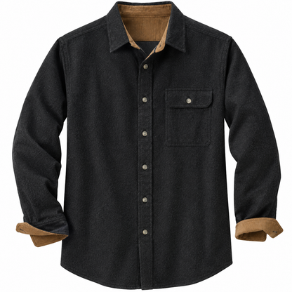 Mens Flannel Long Sleeve Button Down 100% Cotton Shirt