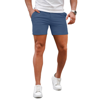🔥 BESTSELLER | 10PCS $25.37 |Men's 5 Inch Casual Stretch Slim Fit Chino Shorts