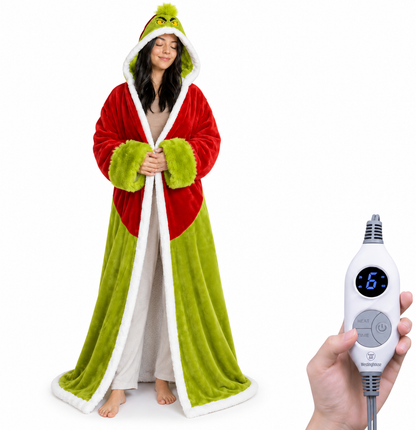 🔥 BESTSELLER | 6PCS $24.99 |🔥Wearable Heated Blanket with Foot Pocket Sherpa🔥Overheat Protection & Auto Shut-Off