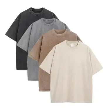 Men‘s Oversized Heavyweight T-Shirt – Acid Wash Vintage Style---Buy 4 Get Extra 40% Off & Free Shipping