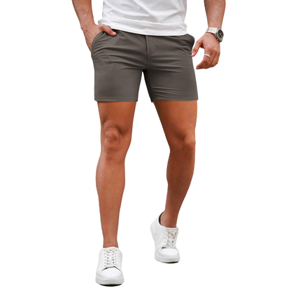 🔥 BESTSELLER | 10PCS $25.37 |Men's 5 Inch Casual Stretch Slim Fit Chino Shorts