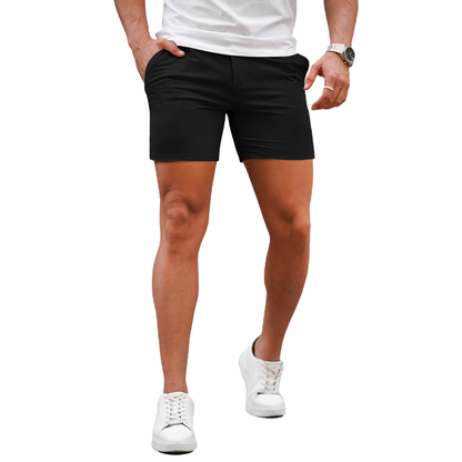 🔥 BESTSELLER | 10PCS $25.37 |Men's 5 Inch Casual Stretch Slim Fit Chino Shorts
