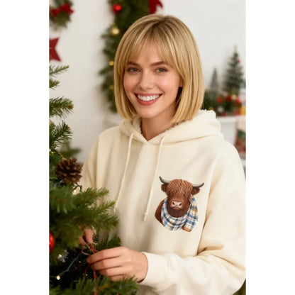 🔥 BESTSELLER | 8PCS $25.99 |🐮Cute Highland Cow Cozy Fleece-Lined Hooded Sweatshirt