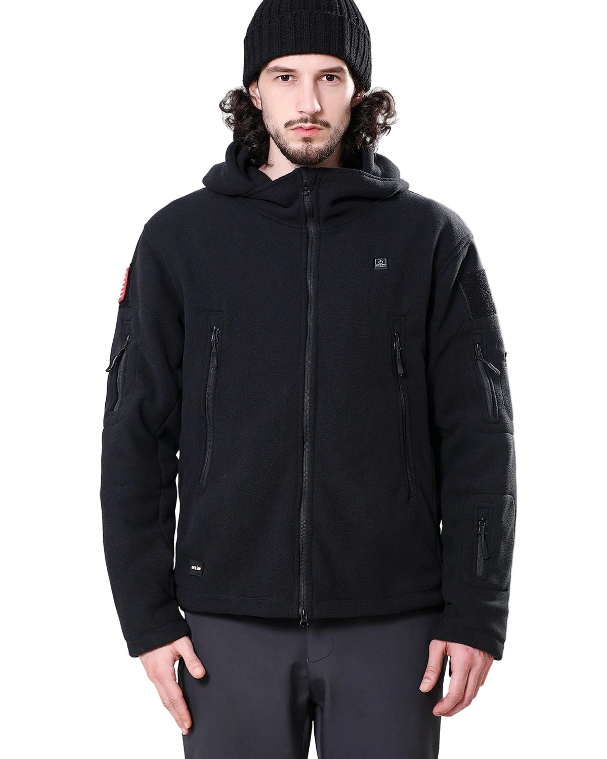 Men's Polar Fleece Heated Jacket With 12V Battery Pack