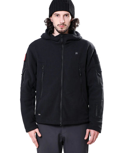 Men's Polar Fleece Heated Jacket With 12V Battery Pack