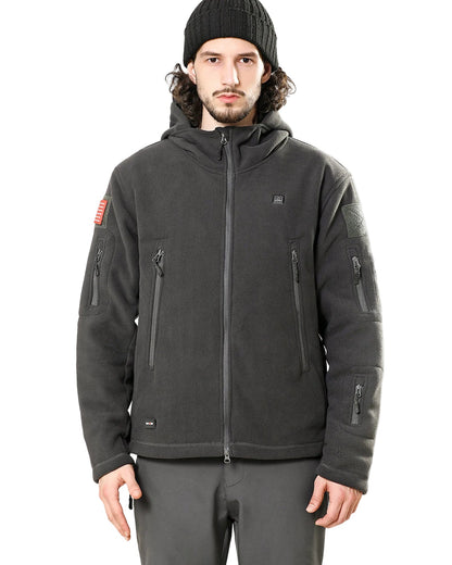 Men's Polar Fleece Heated Jacket With 12V Battery Pack